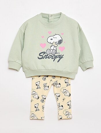 Completo 'Snoopy' 2 pezzi Felpa + leggings