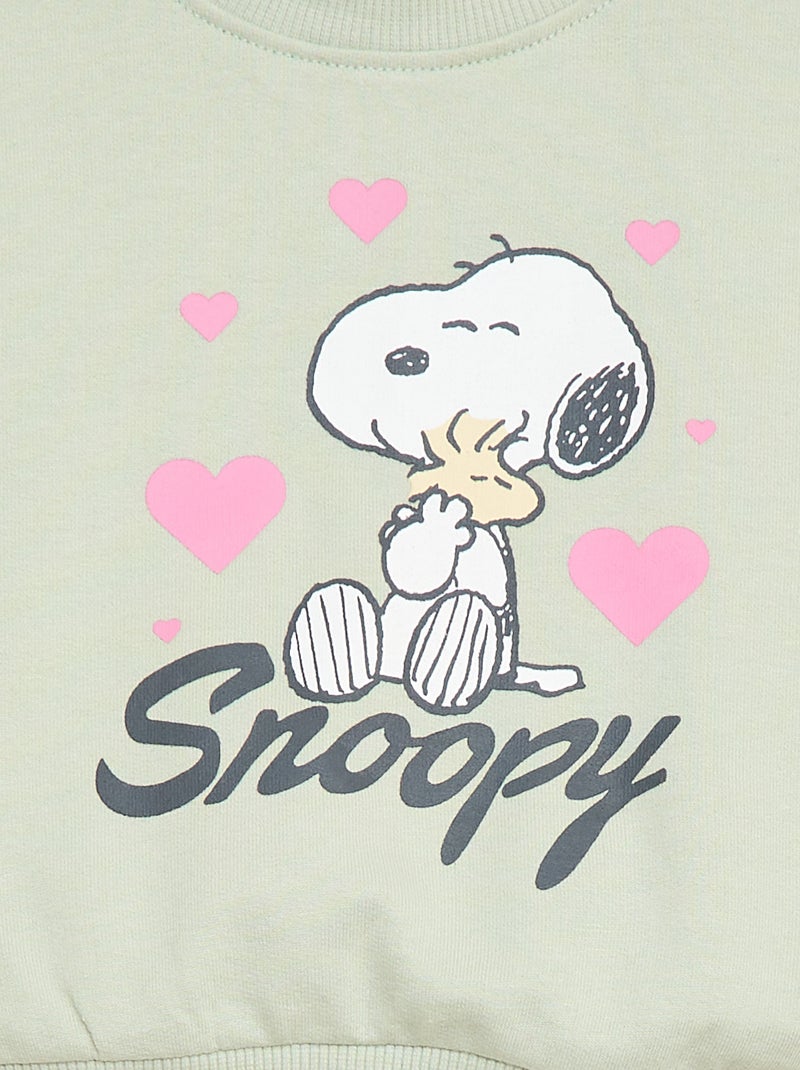 Completo 'Snoopy' 2 pezzi Felpa + leggings Blu - Kiabi