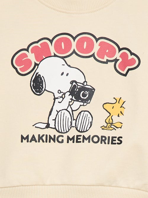 Completo 'Snoopy' 2 pezzi felpa + shorts - Kiabi