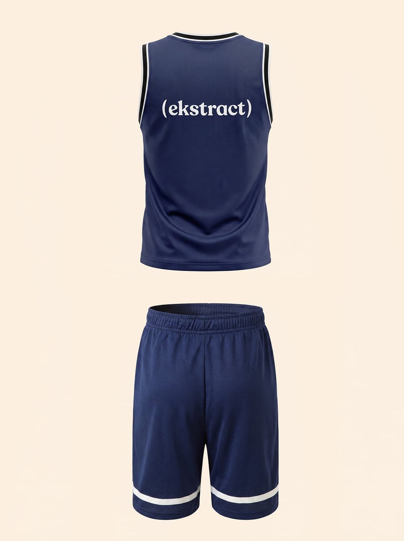 Completo sportivo canotta + pantaloncini - (ekstract) Blu - Kiabi