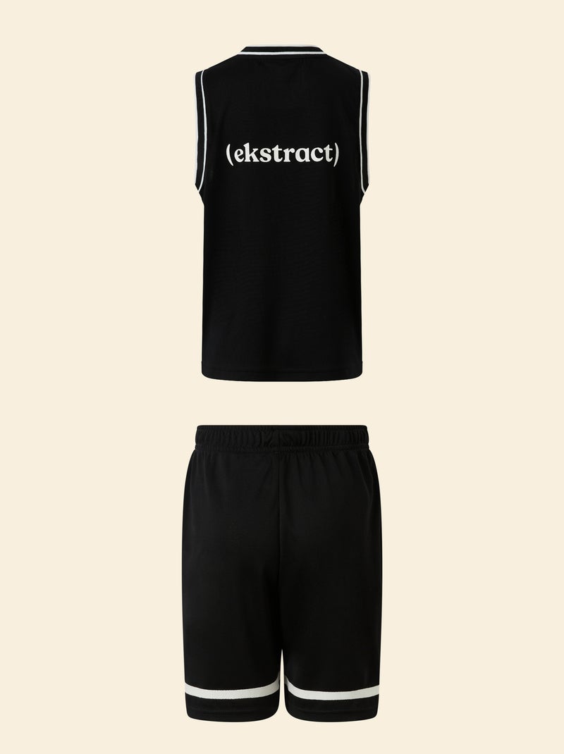 Completo sportivo canotta + pantaloncini - (ekstract) Nero - Kiabi