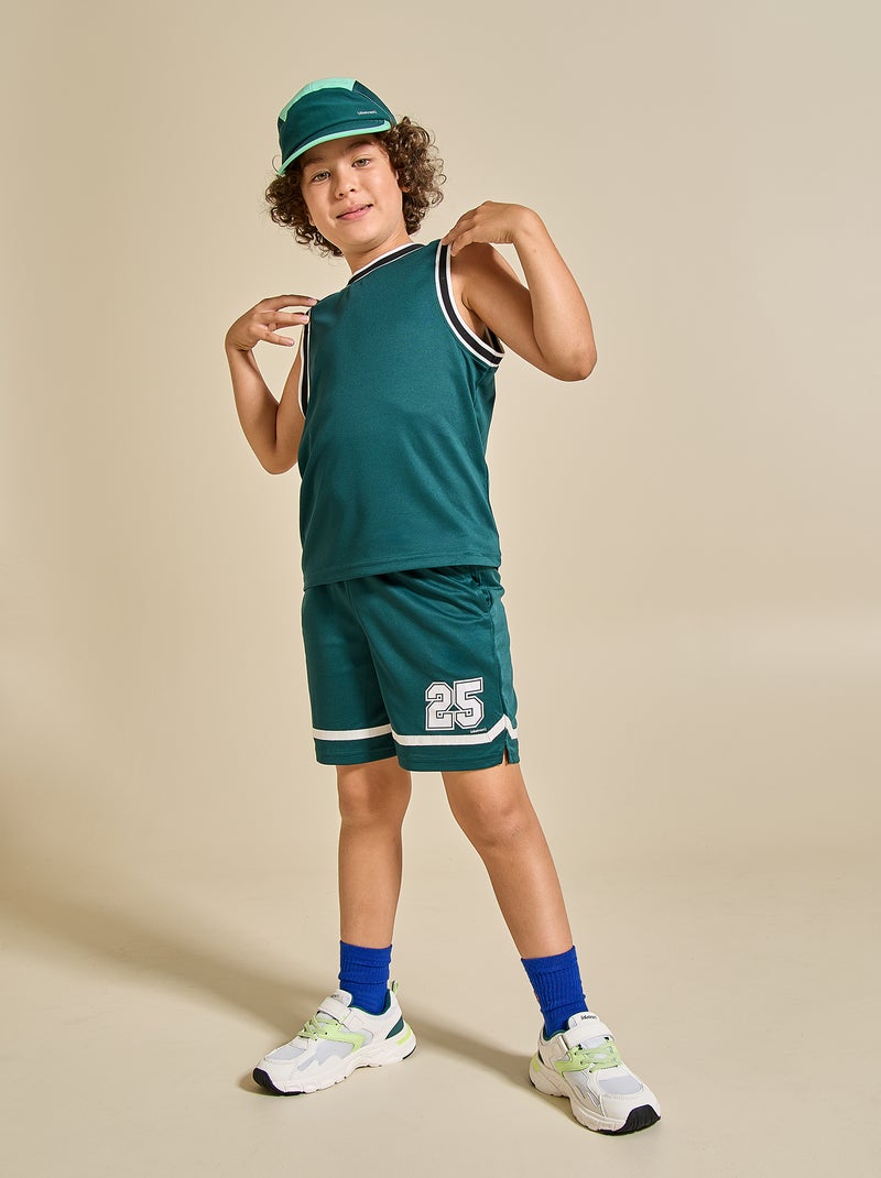 Completo sportivo canotta + pantaloncini - (ekstract) Verde - Kiabi