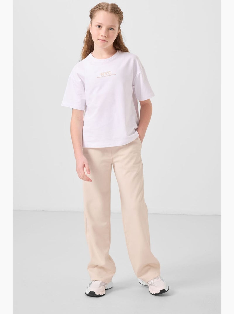 Completo sportivo in cotone e poliestere tommy Beige argilla - Kiabi