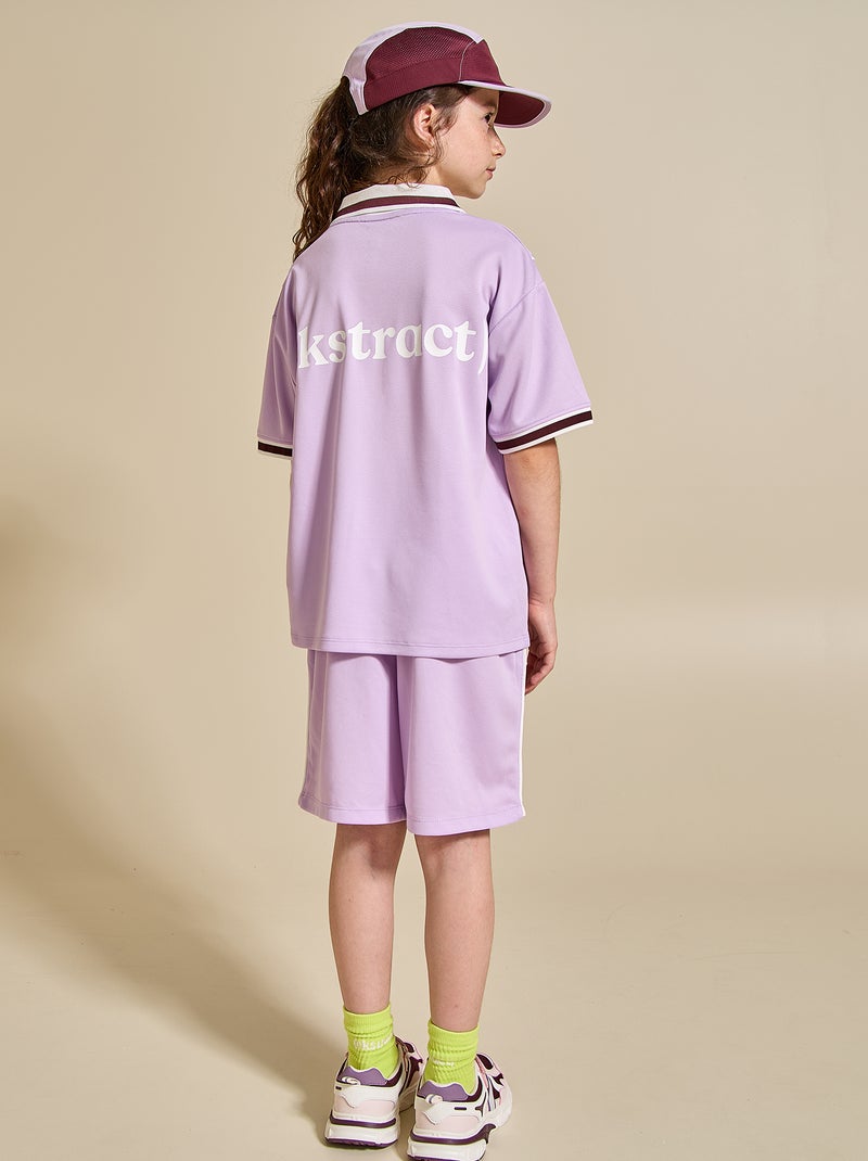 Completo sportivo t-shirt + pantaloncini - (ekstract) Viola - Kiabi