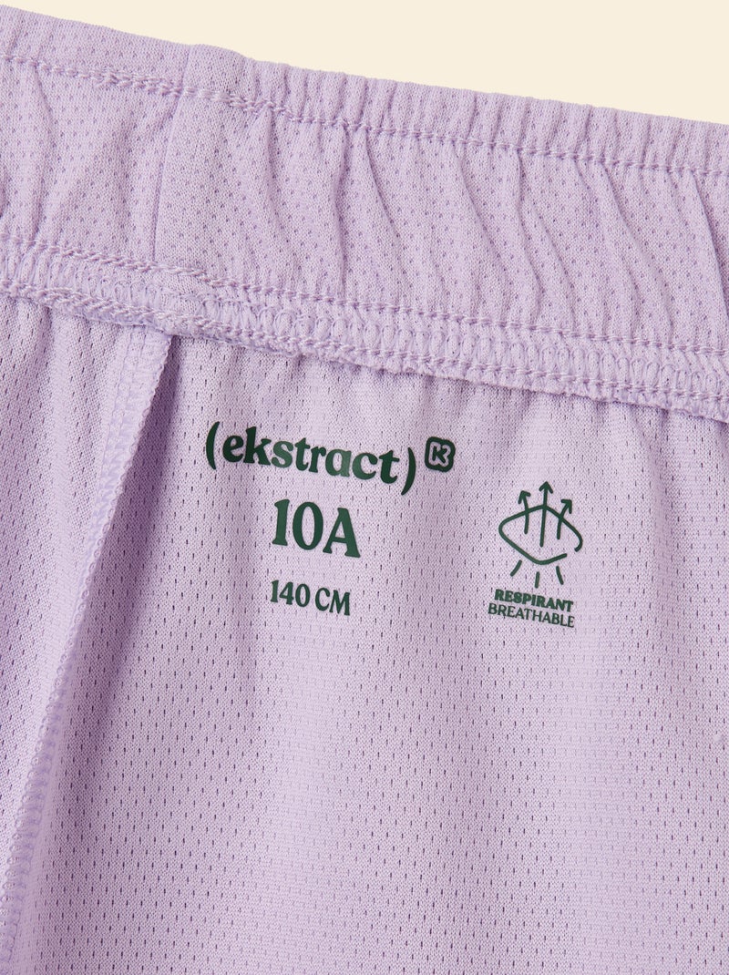 Completo sportivo t-shirt + pantaloncini - (ekstract) Viola - Kiabi