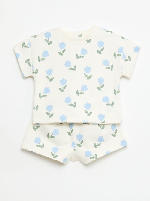 Completo stampato 2 pezzi shorts + T-shirt - Kiabi