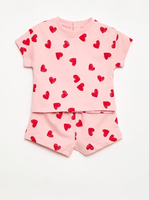 Completo stampato 2 pezzi shorts + T-shirt - Kiabi