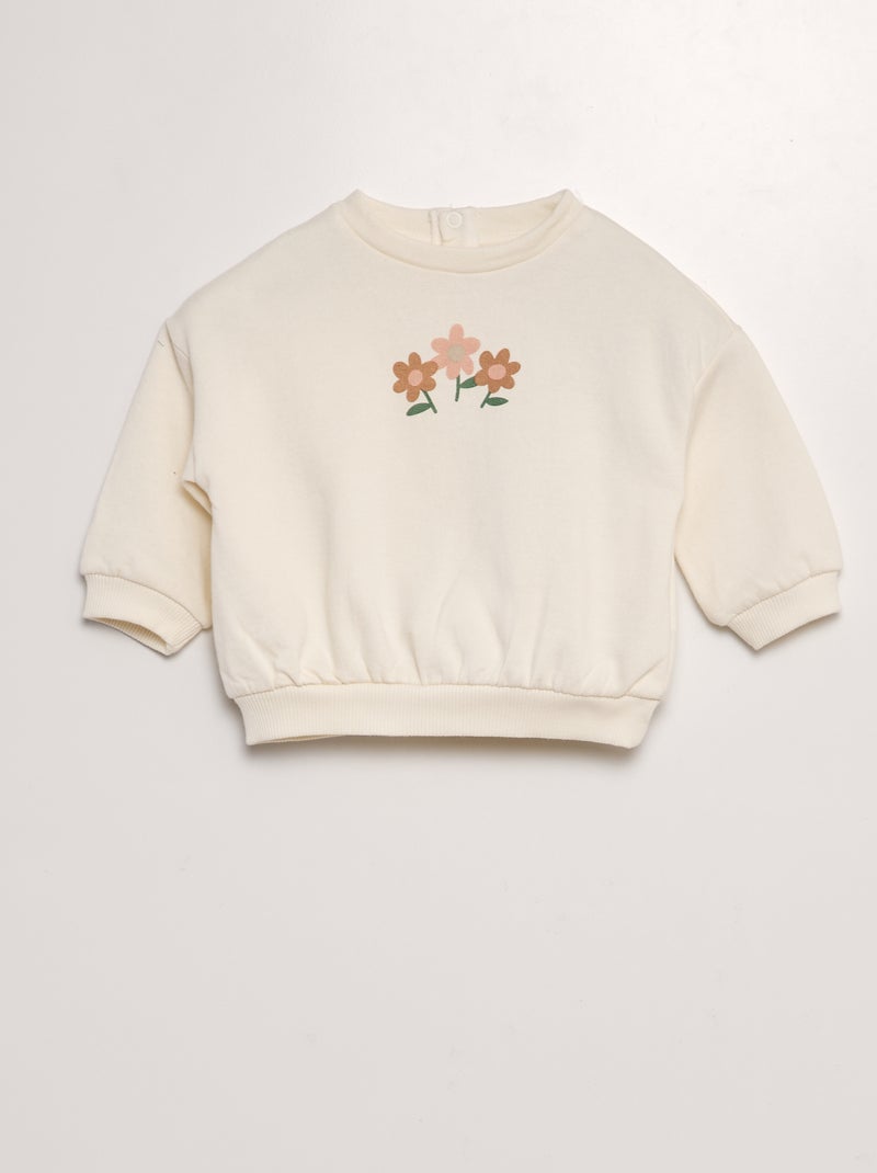 Completo stampato felpa + leggings - 2 pezzi BIANCO - Kiabi