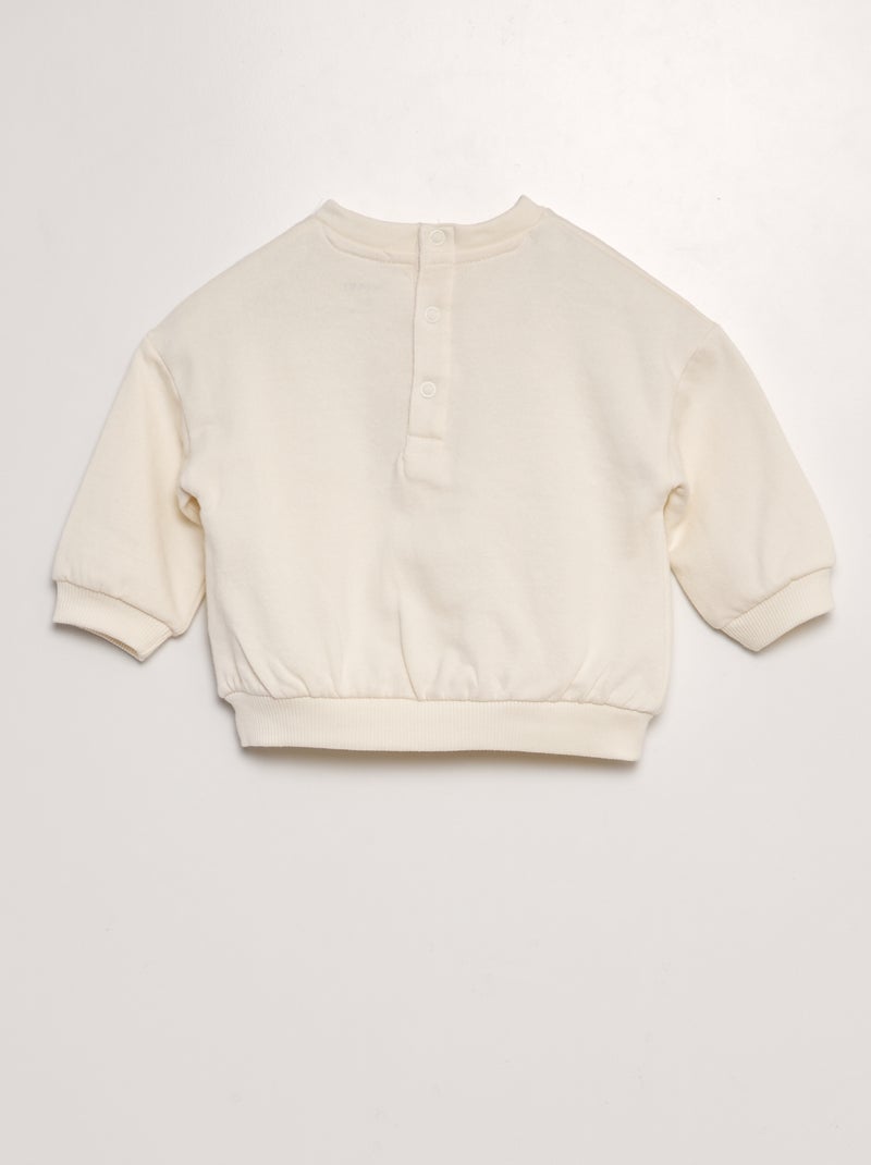 Completo stampato felpa + leggings - 2 pezzi BIANCO - Kiabi