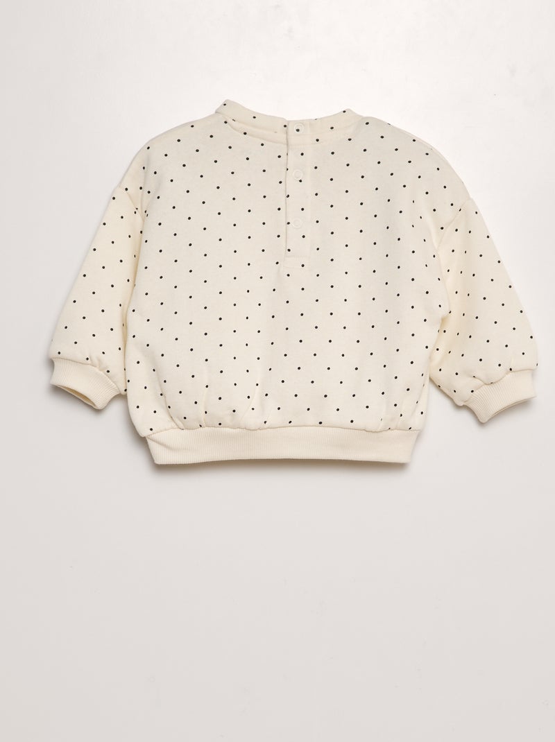 Completo stampato felpa + leggings - 2 pezzi BIANCO - Kiabi