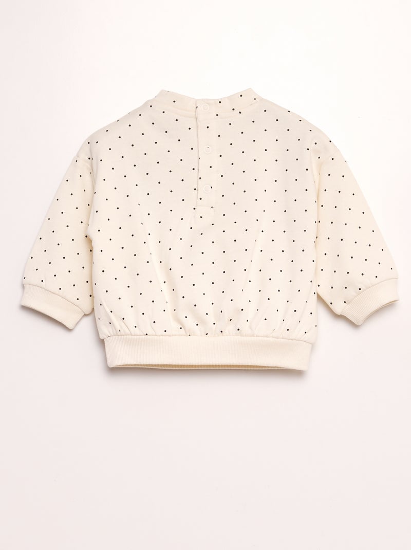 Completo stampato felpa + leggings - 2 pezzi BIANCO - Kiabi