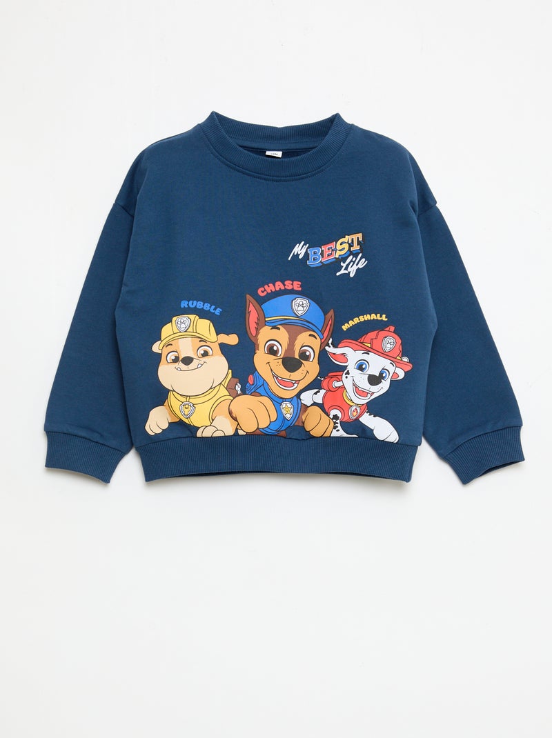 Completo stampato 'Paw Patrol' maglia + bermuda in cotone Blu - Kiabi