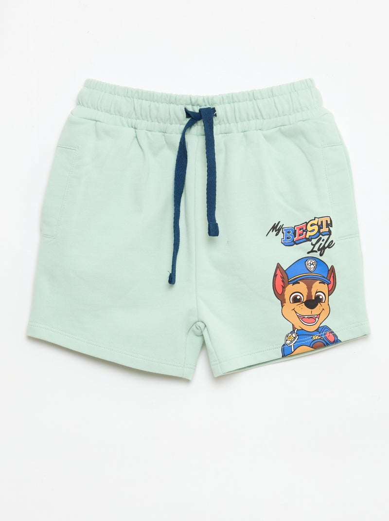 Completo stampato 'Paw Patrol' maglia + bermuda in cotone Blu - Kiabi