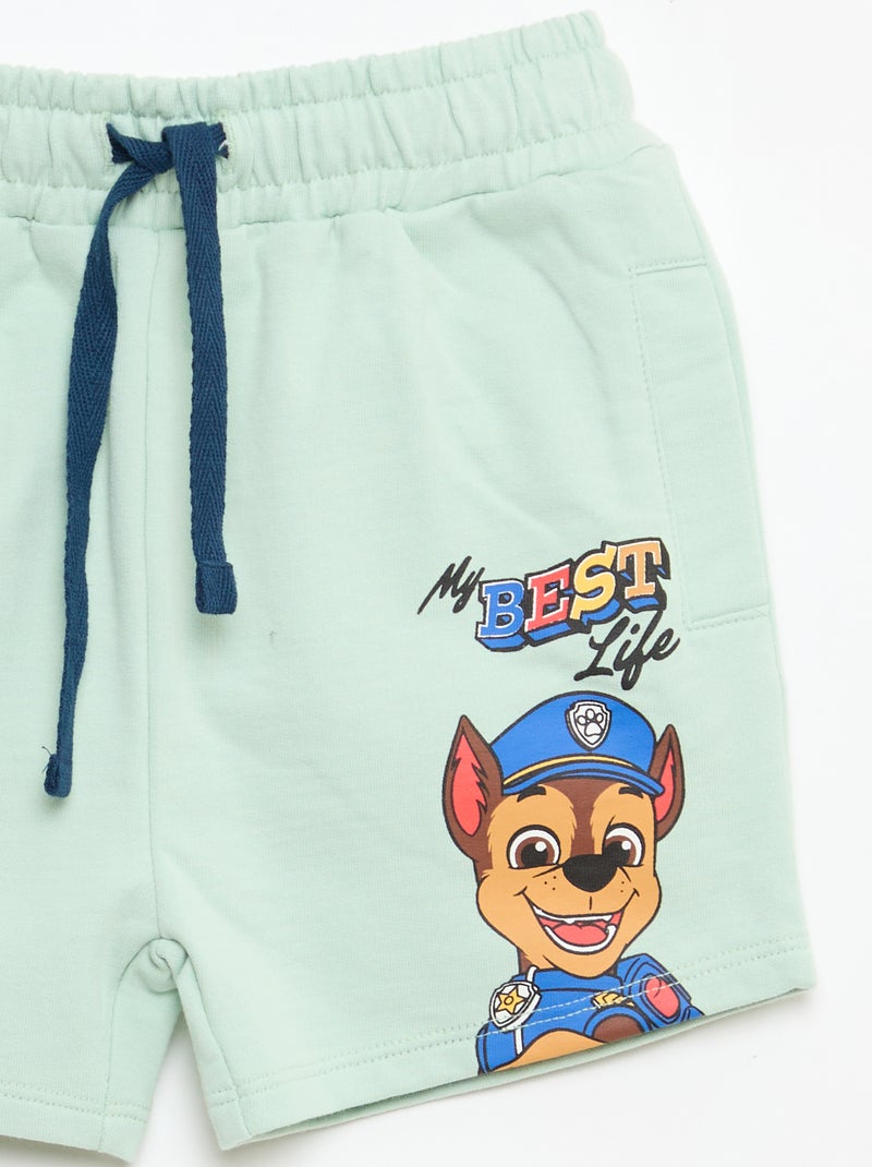 Completo stampato 'Paw Patrol' maglia + bermuda in cotone Blu - Kiabi