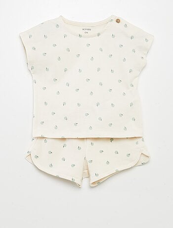 Completo stampato T-shirt + shorts - 2 pezzi