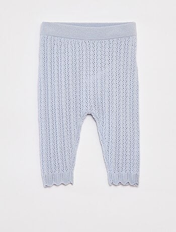 Completo t-blusa con collo fantasia + legging in tricot