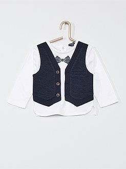 Completo T-shirt 2 in 1 + pantaloni - Kiabi