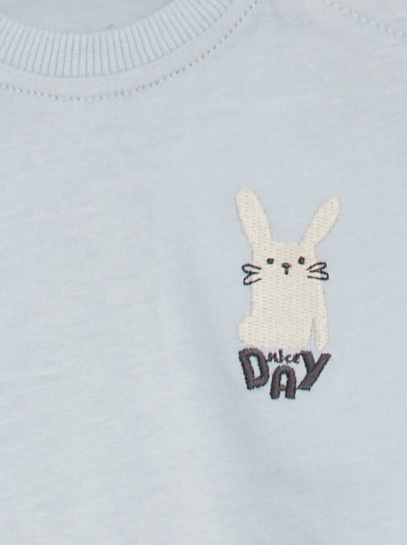 Completo t-shirt a maniche corte + pantaloni - 2 pezzi BLU - Kiabi