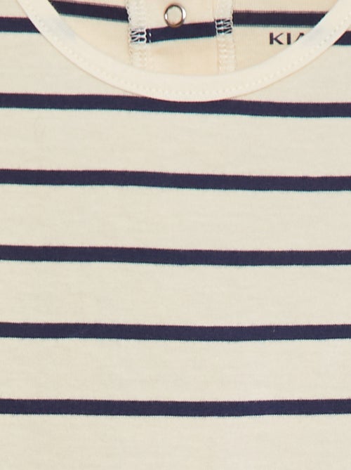 Completo t-shirt a righe + pantaloni in denim - 2 pezzi - Kiabi