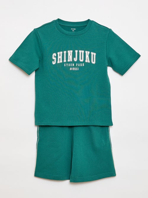 Completo t-shirt + bermuda - 2 pezzi - Kiabi Completo t-shirt + bermuda - 2 pezzi - Kiabi