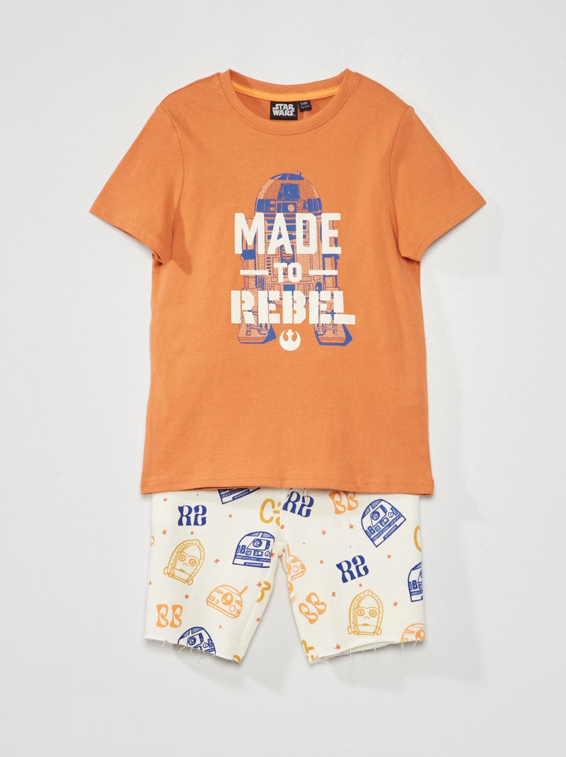 Completo t-shirt + bermuda 'Star Wars' MARRONE - Kiabi