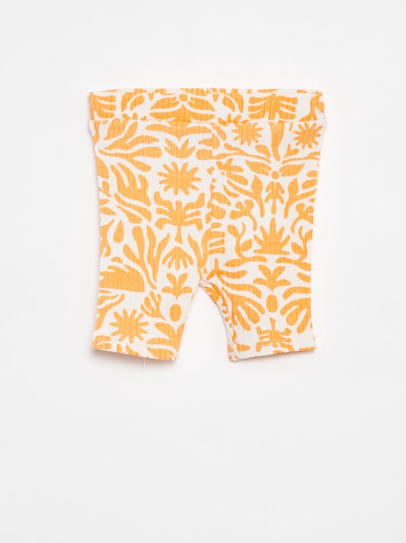 Completo t-shirt + ciclisti con stampa - Graphik Edition Bianco - Kiabi