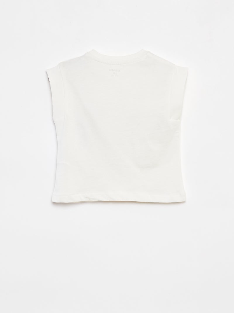 Completo t-shirt + ciclisti con stampa - Graphik Edition Bianco - Kiabi