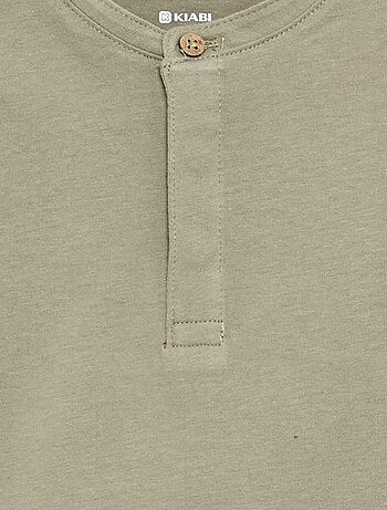 Completo t-shirt con collo alla coreana + pantaloni - 2 pezzi