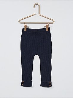 Completo t-shirt con volant + leggings a coste - Kiabi