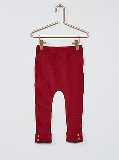 Completo t-shirt con volant + leggings a coste - Kiabi