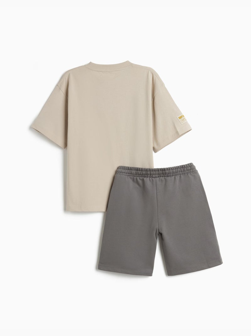 Completo T-shirt e short, MO Fashion Grigio - Kiabi