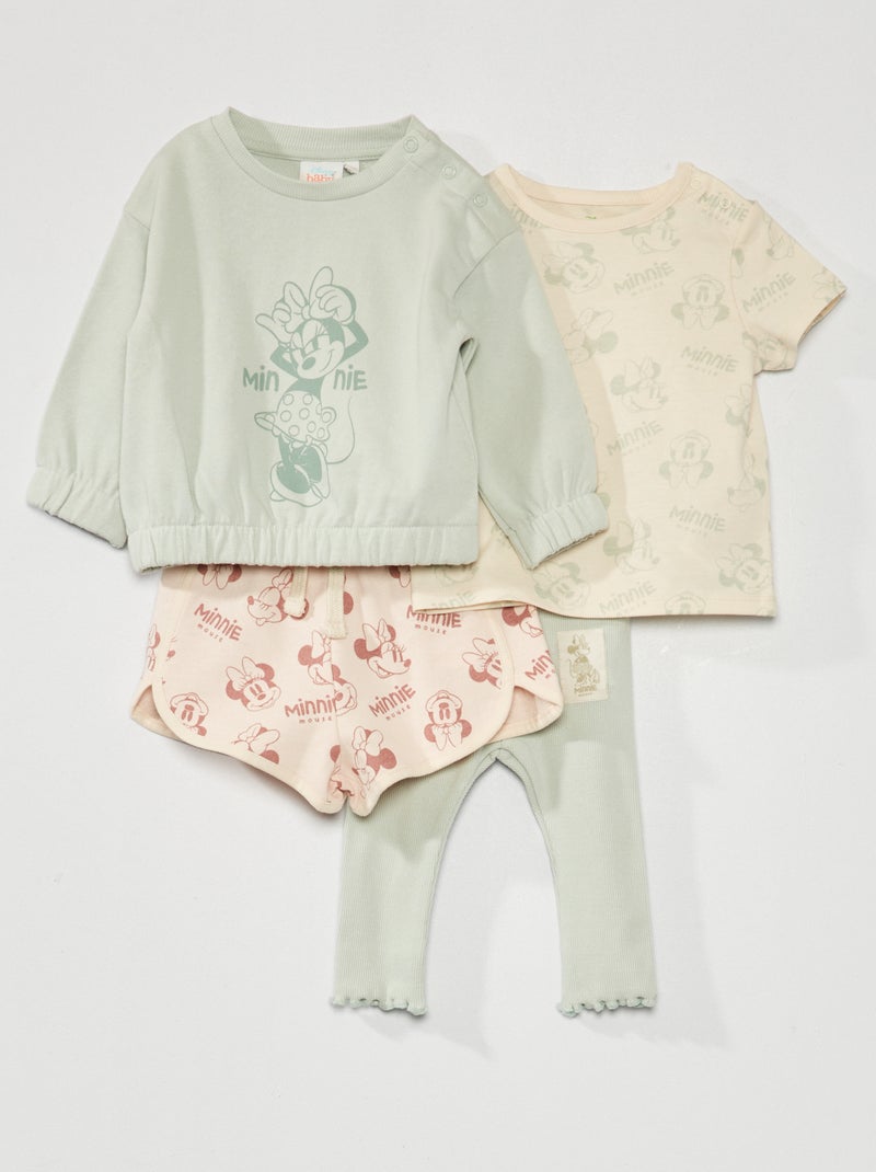 Completo t-shirt + felpa + shorts + joggers VERDE - Kiabi