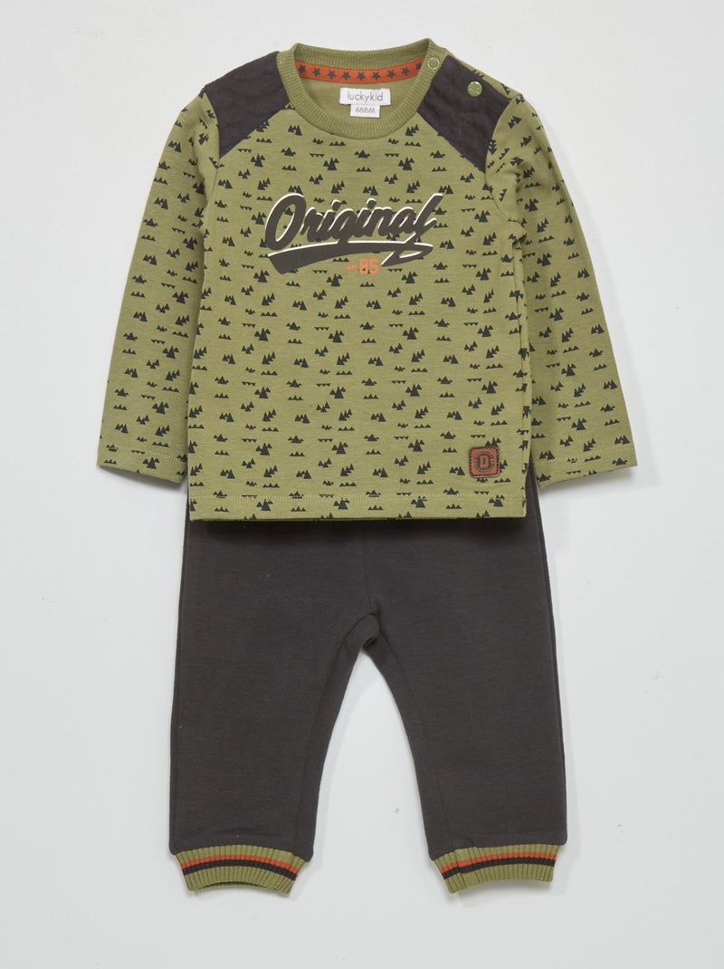 Completo t-shirt + joggers - 2 pezzi BLU - Kiabi