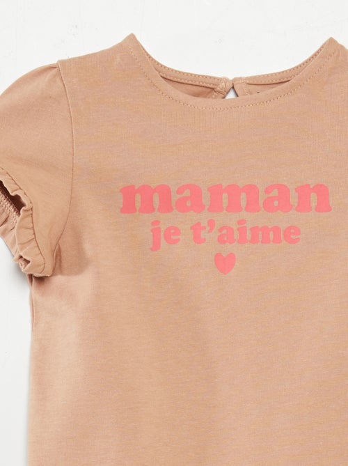 Completo t-shirt + leggings a coste - 2 pezzi - Kiabi