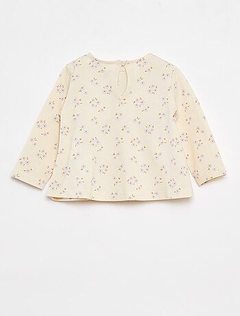 Completo t-shirt + leggings a coste - 2 pezzi
