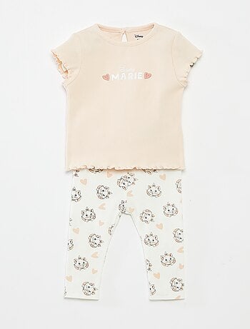 Completo t-shirt + leggings a coste 'Minnie' 2 pezzi