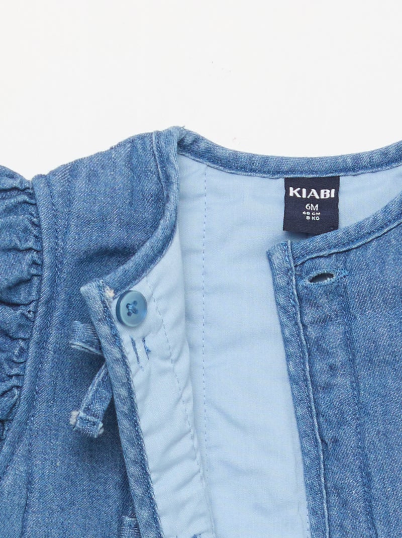 Completo t-shirt + leggings + gilet - 3 pezzi Blu - Kiabi