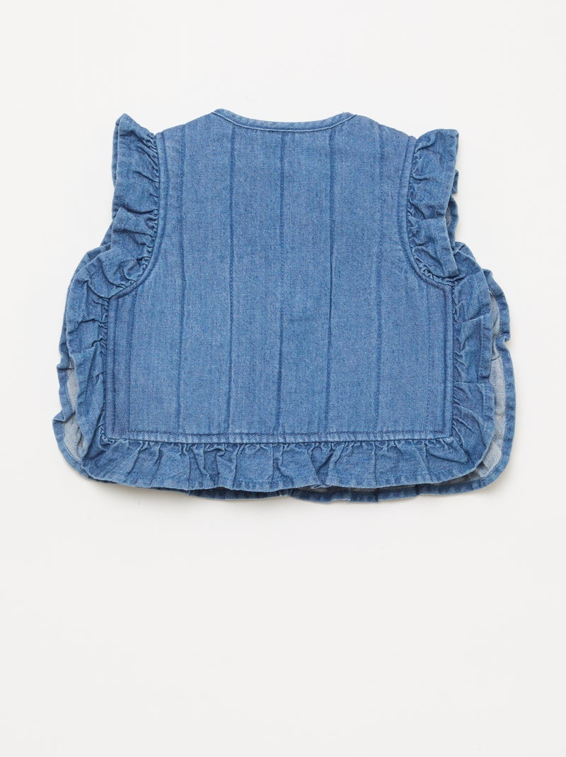 Completo t-shirt + leggings + gilet - 3 pezzi Blu - Kiabi