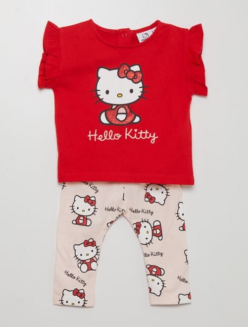 Completo t-shirt + leggings 'Hello Kitty' - Kiabi