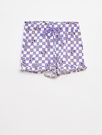 Completo t-shirt lunga + shorts 'Stitch'