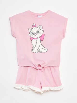 Completo t-shirt lunga + shorts 'Minou'