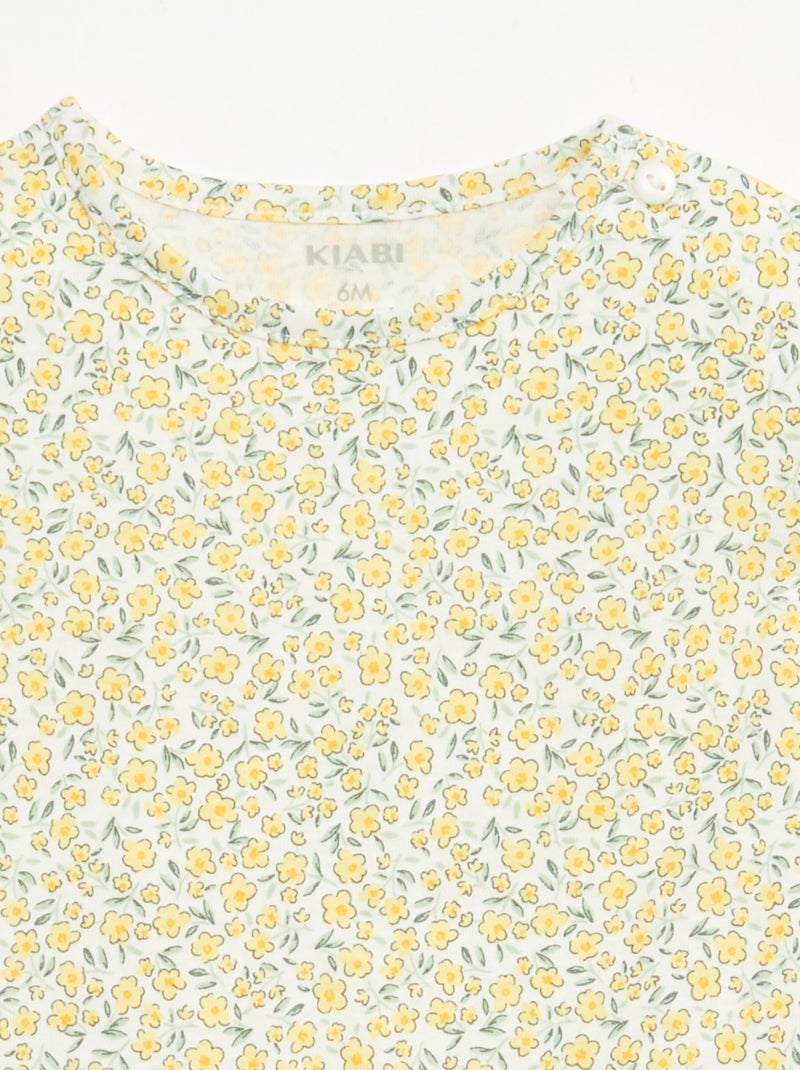 Completo t-shirt + pantaloncini all-over Bianco - Kiabi