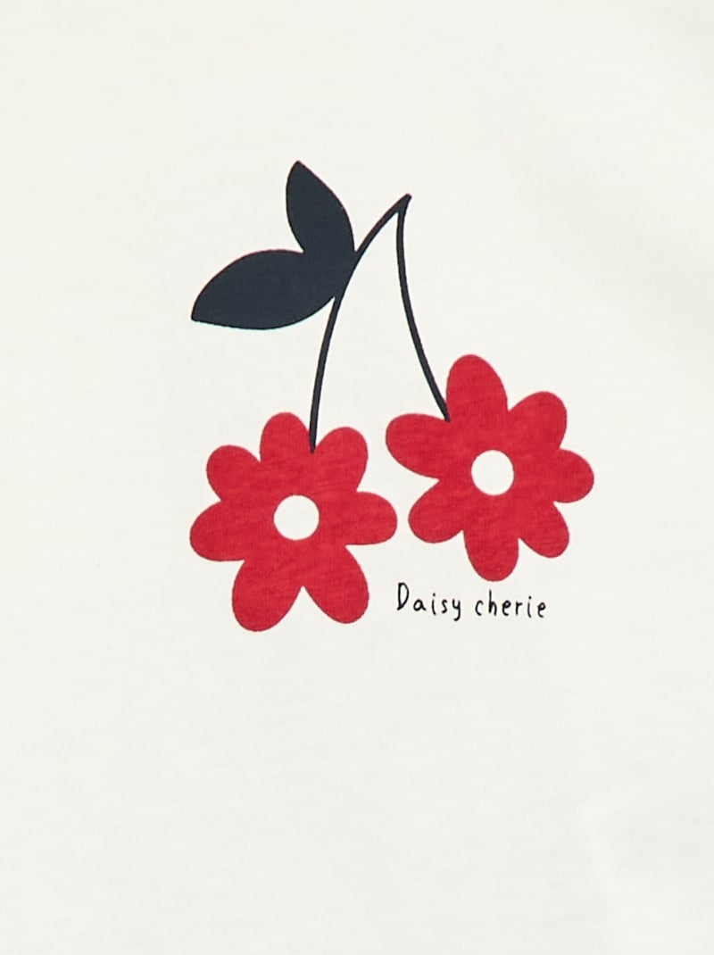 Completo t-shirt + pantaloncini all-over Bianco - Kiabi