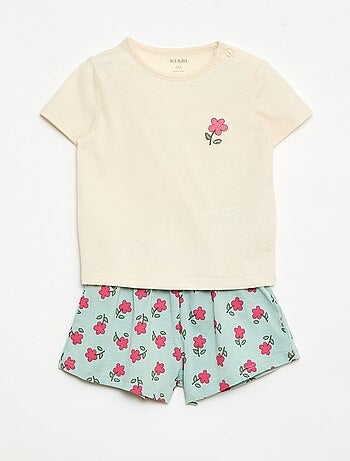 Completo t-shirt + pantaloncini all-over