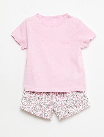 Completo t-shirt + pantaloncini all-over