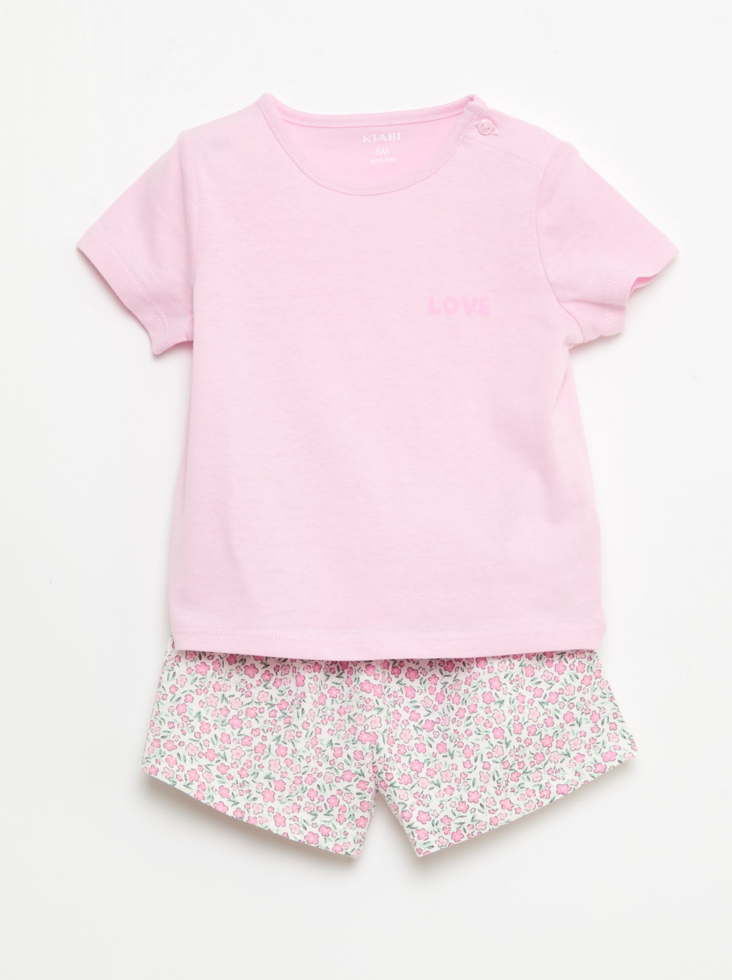 Completo t-shirt + pantaloncini all-over