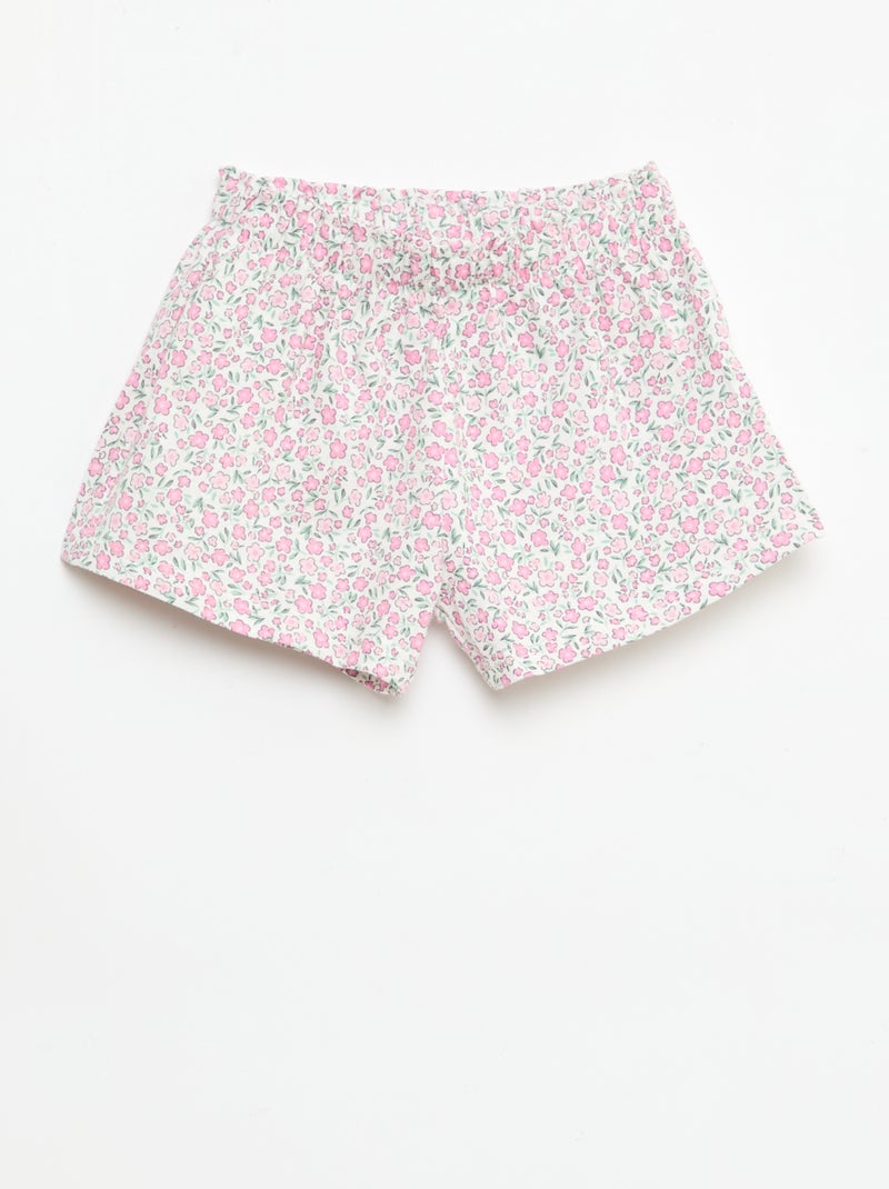 Completo t-shirt + pantaloncini all-over Rosa - Kiabi