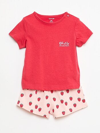 Completo t-shirt + pantaloncini all-over