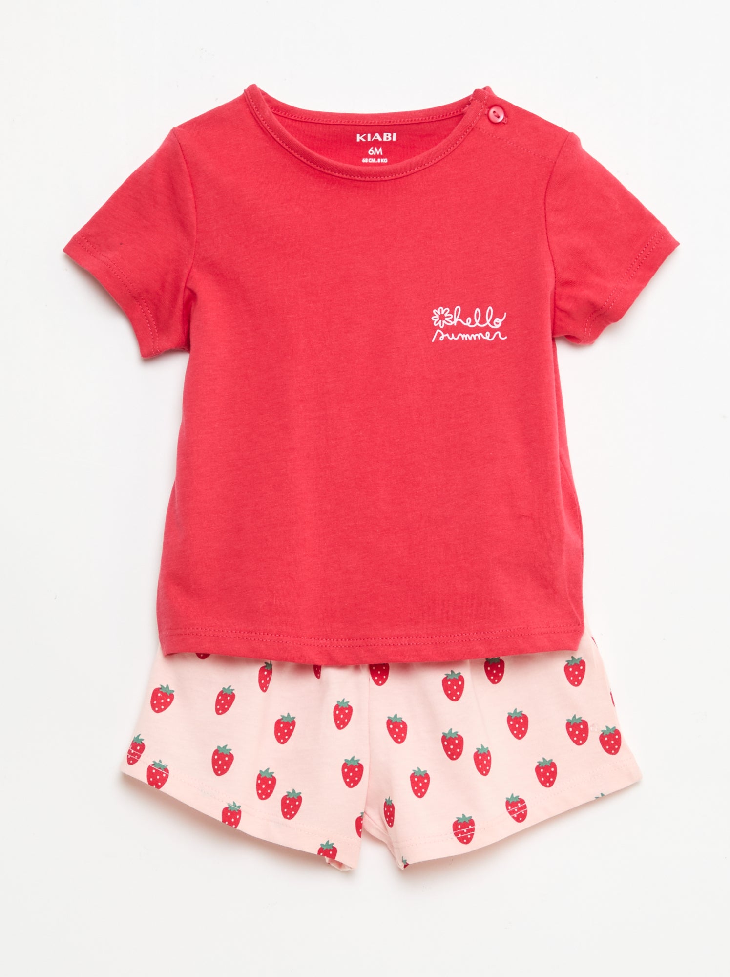 Completo t-shirt + pantaloncini all-over