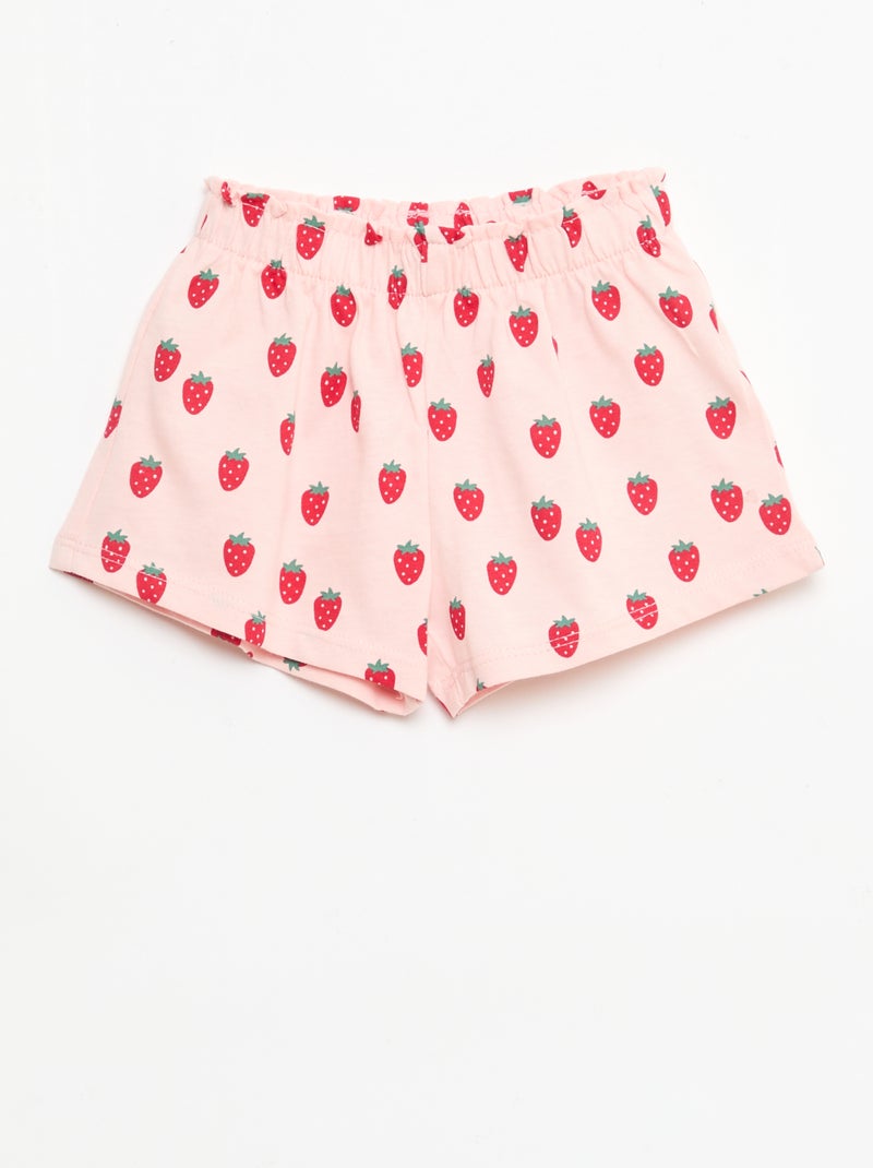 Completo t-shirt + pantaloncini all-over Rosso - Kiabi